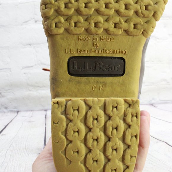 LL Bean Thinsulate Lined 8" Brown Leather Waterproof Duck Boots Size 6 M - Picture 8 of 9